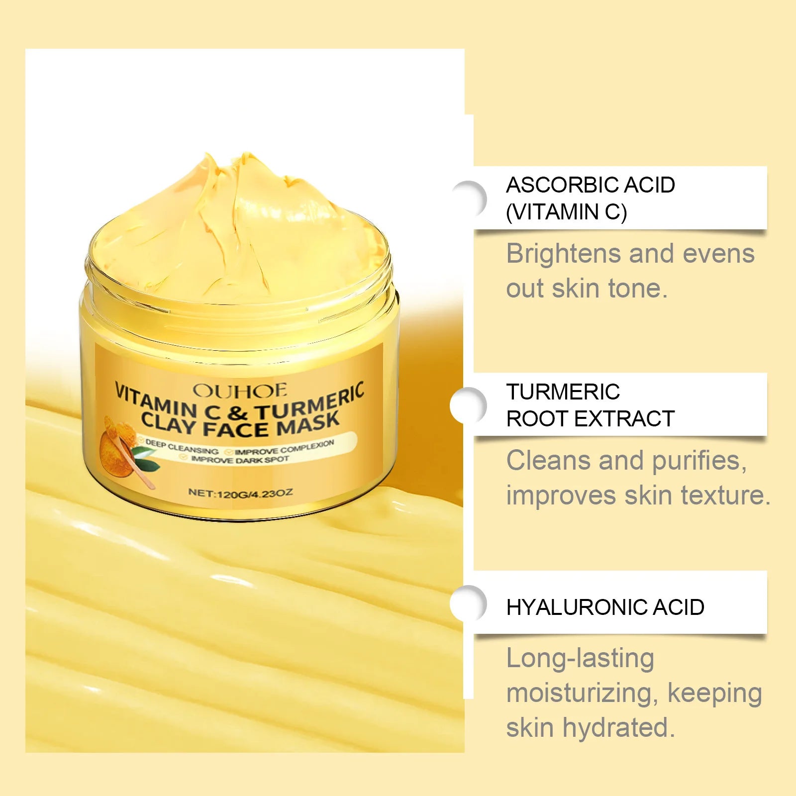 Turmeric Vitamin C Facial Mask Aura Glow