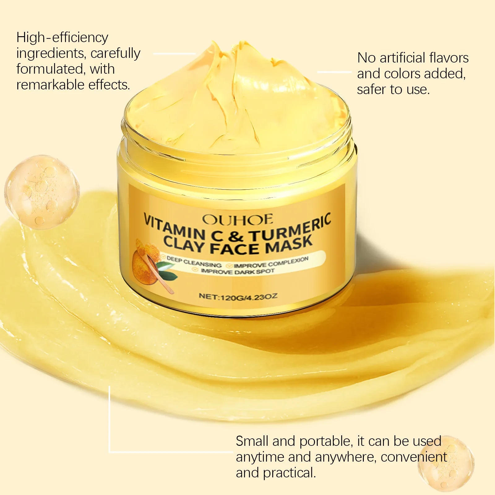Turmeric Vitamin C Facial Mask Aura Glow