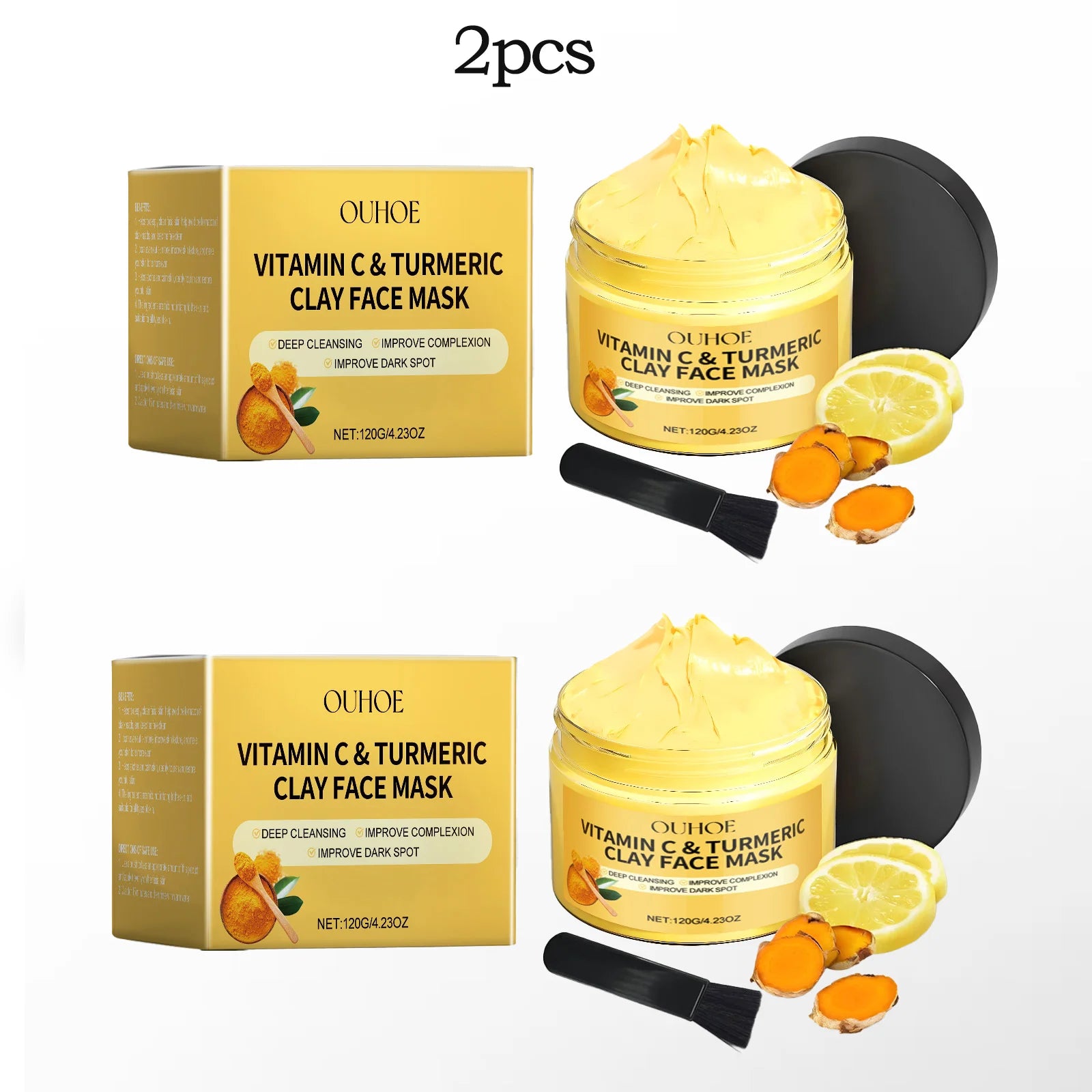 Turmeric Vitamin C Facial Mask Aura Glow